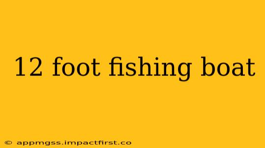 12 foot fishing boat