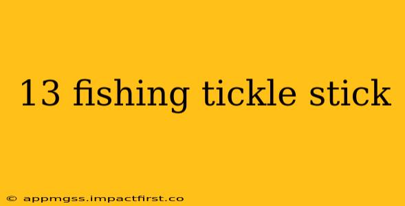 13 fishing tickle stick