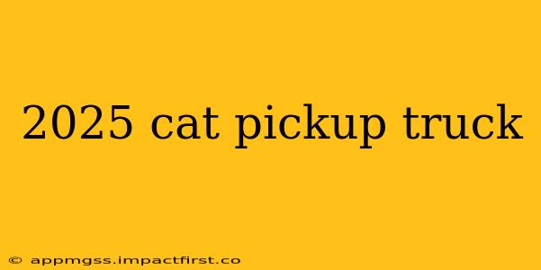 2025 cat pickup truck