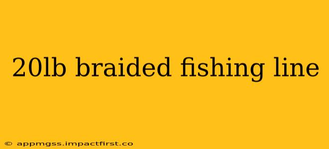 20lb braided fishing line