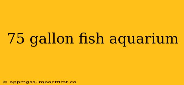 75 gallon fish aquarium