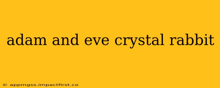 adam and eve crystal rabbit