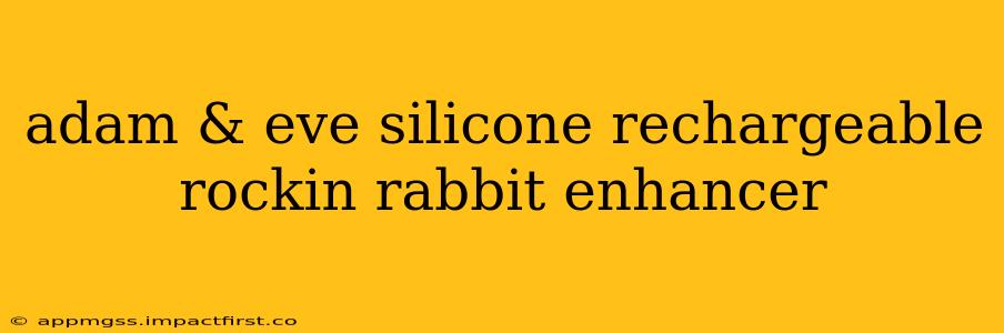 adam & eve silicone rechargeable rockin rabbit enhancer adam & eve silicone rechargeable rockin rabbit enhancer