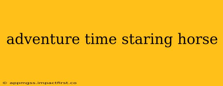 adventure time staring horse