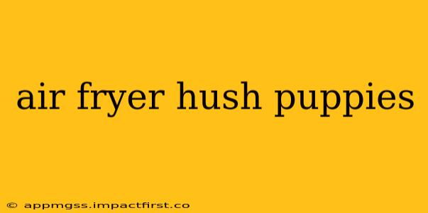 air fryer hush puppies