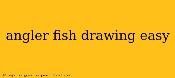 angler fish drawing easy