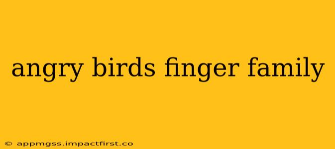 angry birds finger family
