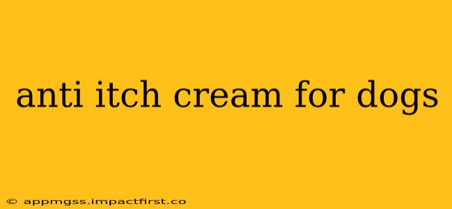 anti itch cream for dogs