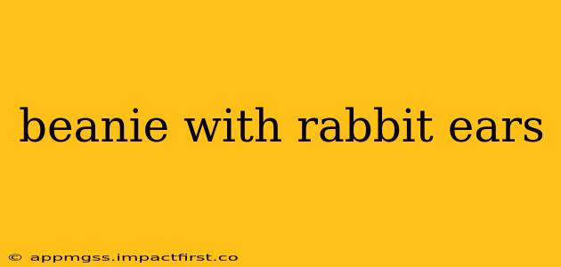 beanie with rabbit ears