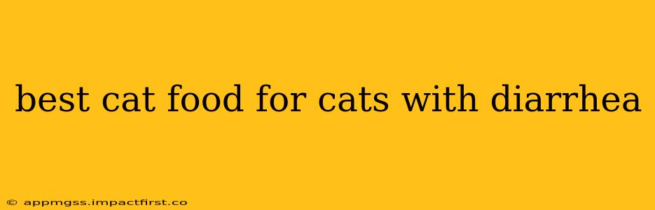 best cat food for cats with diarrhea