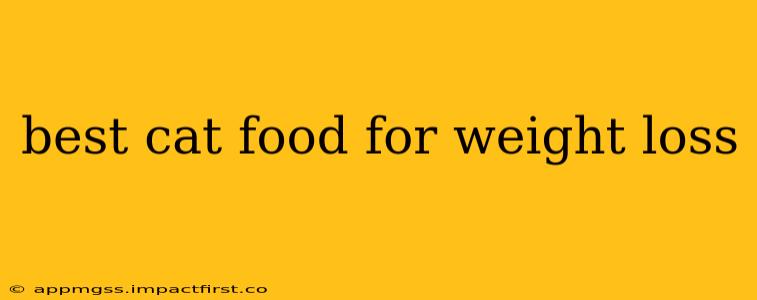 best cat food for weight loss