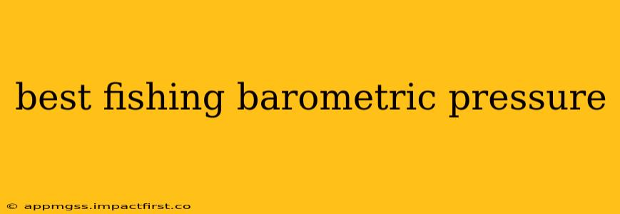 best fishing barometric pressure