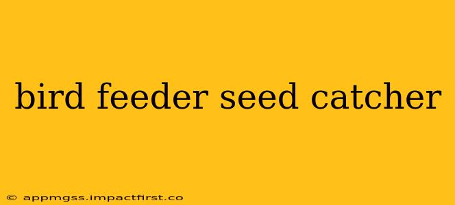 bird feeder seed catcher