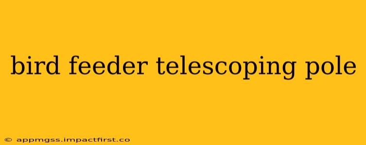 bird feeder telescoping pole