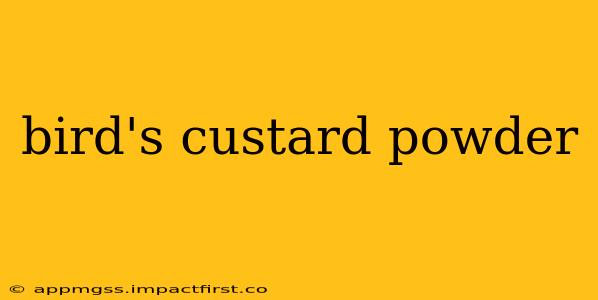 bird's custard powder