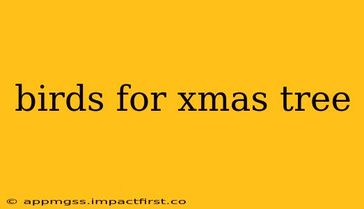 birds for xmas tree