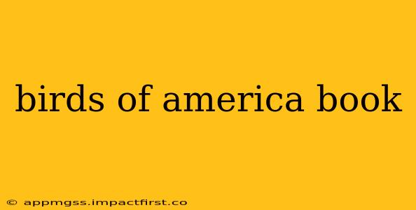 birds of america book