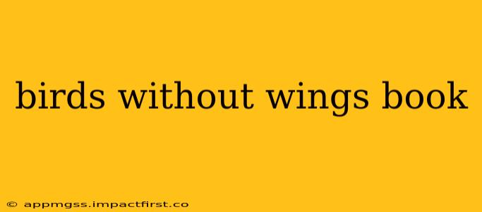 birds without wings book