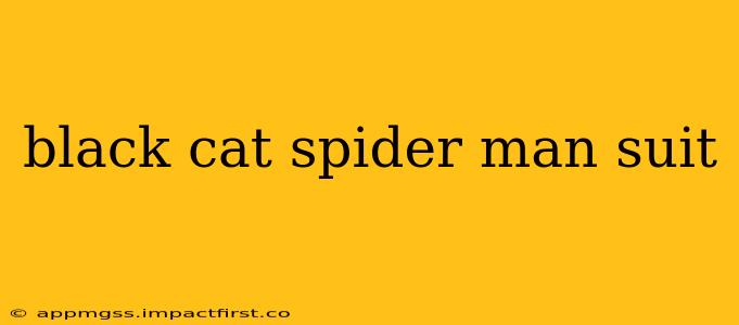 black cat spider man suit