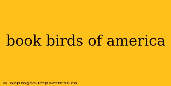 book birds of america