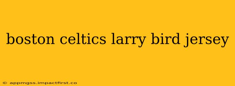 boston celtics larry bird jersey