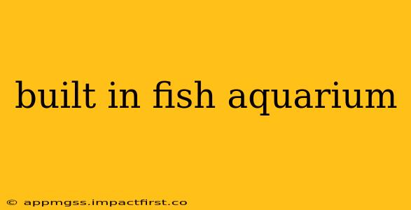 built in fish aquarium