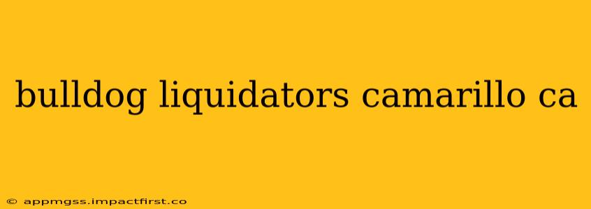 bulldog liquidators camarillo ca