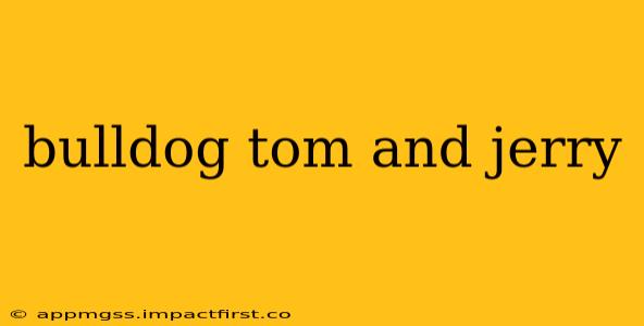 bulldog tom and jerry