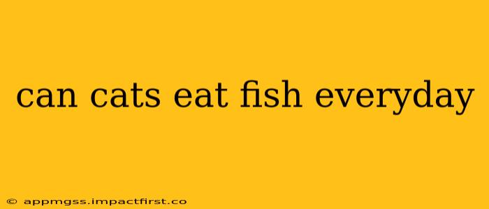 can cats eat fish everyday