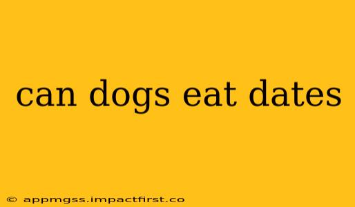 can dogs eat dates