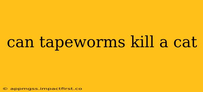 can tapeworms kill a cat
