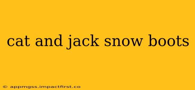 cat and jack snow boots