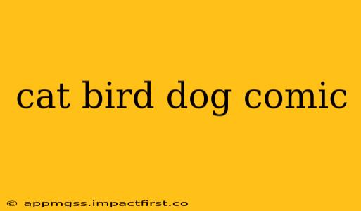 cat bird dog comic