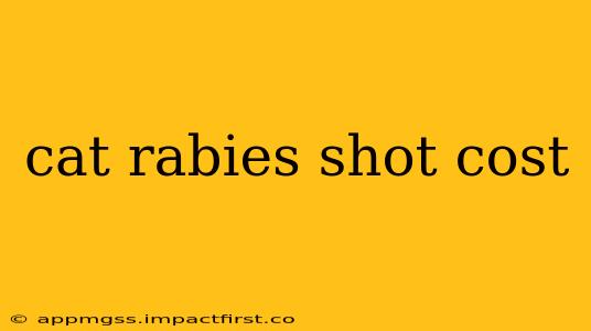 cat rabies shot cost
