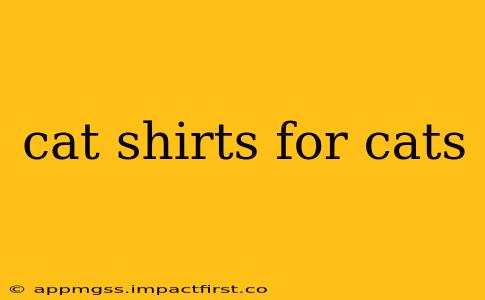 cat shirts for cats