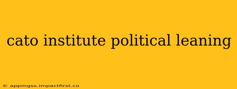 cato institute political leaning
