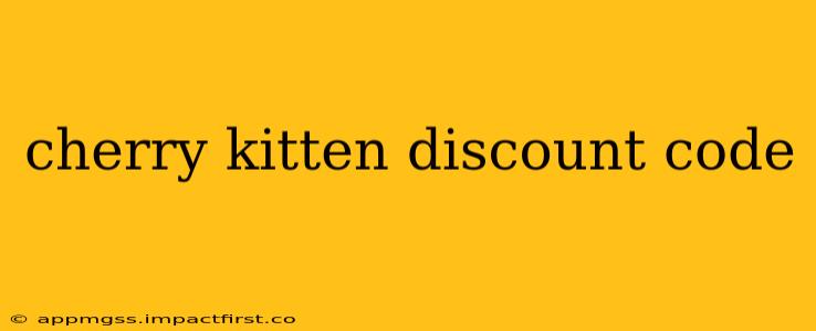 cherry kitten discount code