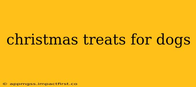 christmas treats for dogs