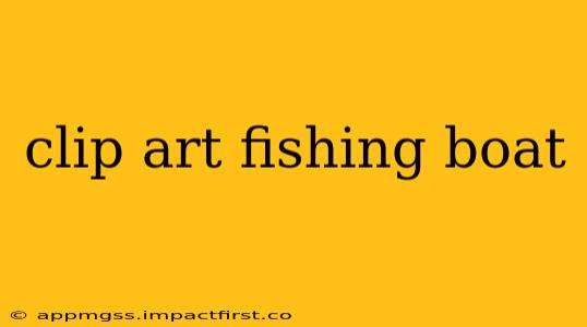 clip art fishing boat