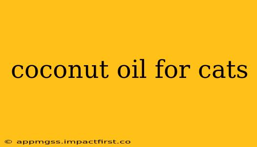 coconut oil for cats