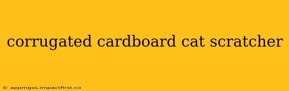 corrugated cardboard cat scratcher