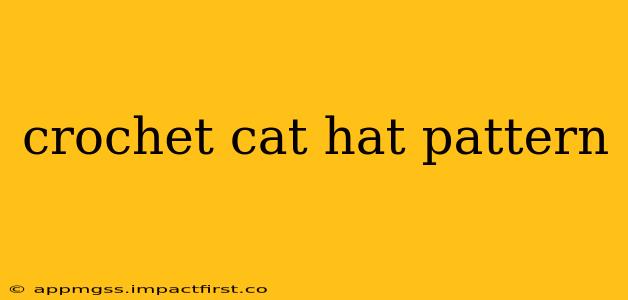 crochet cat hat pattern