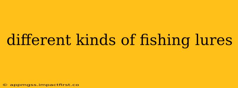 different kinds of fishing lures