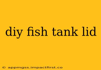 diy fish tank lid