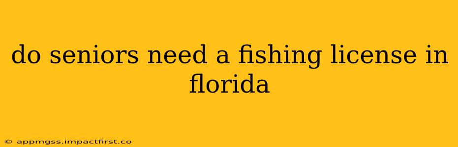 do seniors need a fishing license in florida