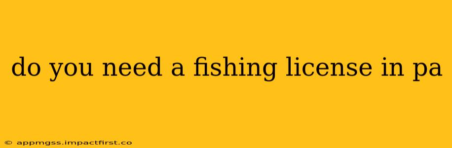 do you need a fishing license in pa