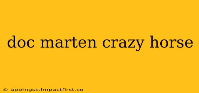 doc marten crazy horse