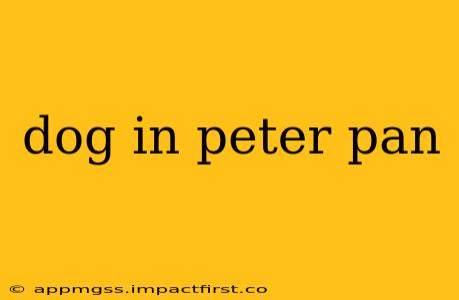 dog in peter pan