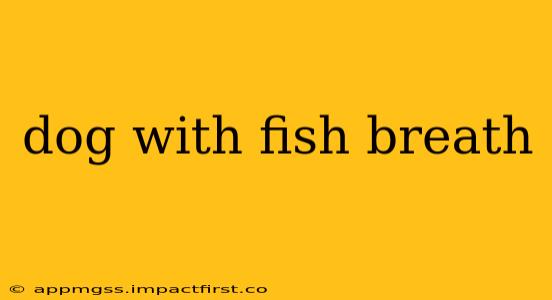 dog with fish breath