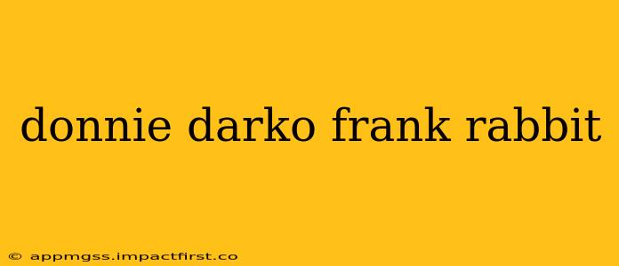 donnie darko frank rabbit